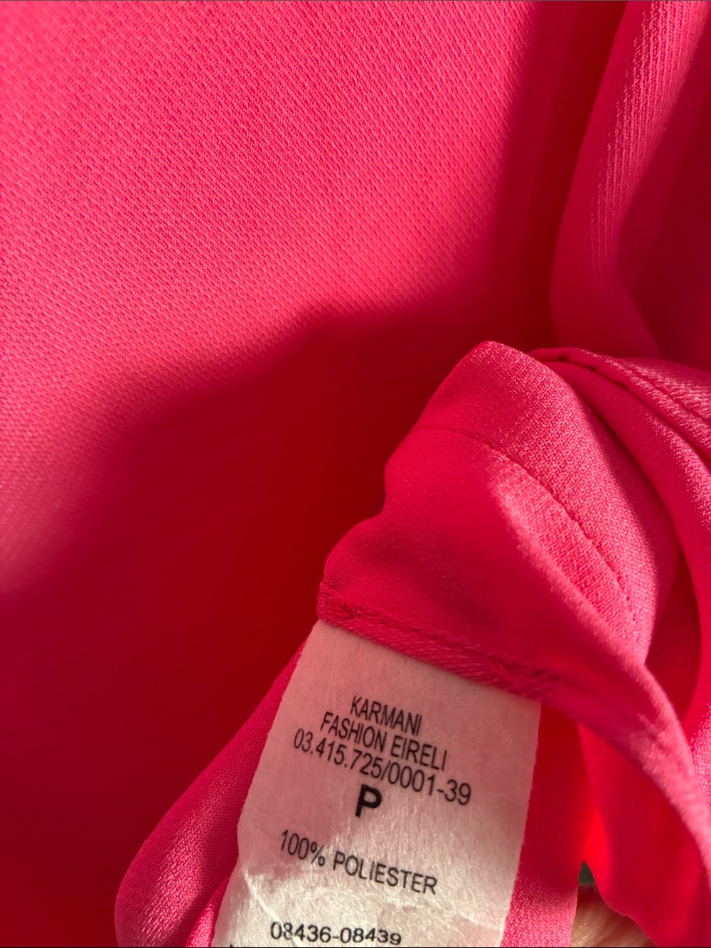 💕 Karmani Bright Pink Sleeveless Blouse Shell Blouse Small - Picture 3 of 6